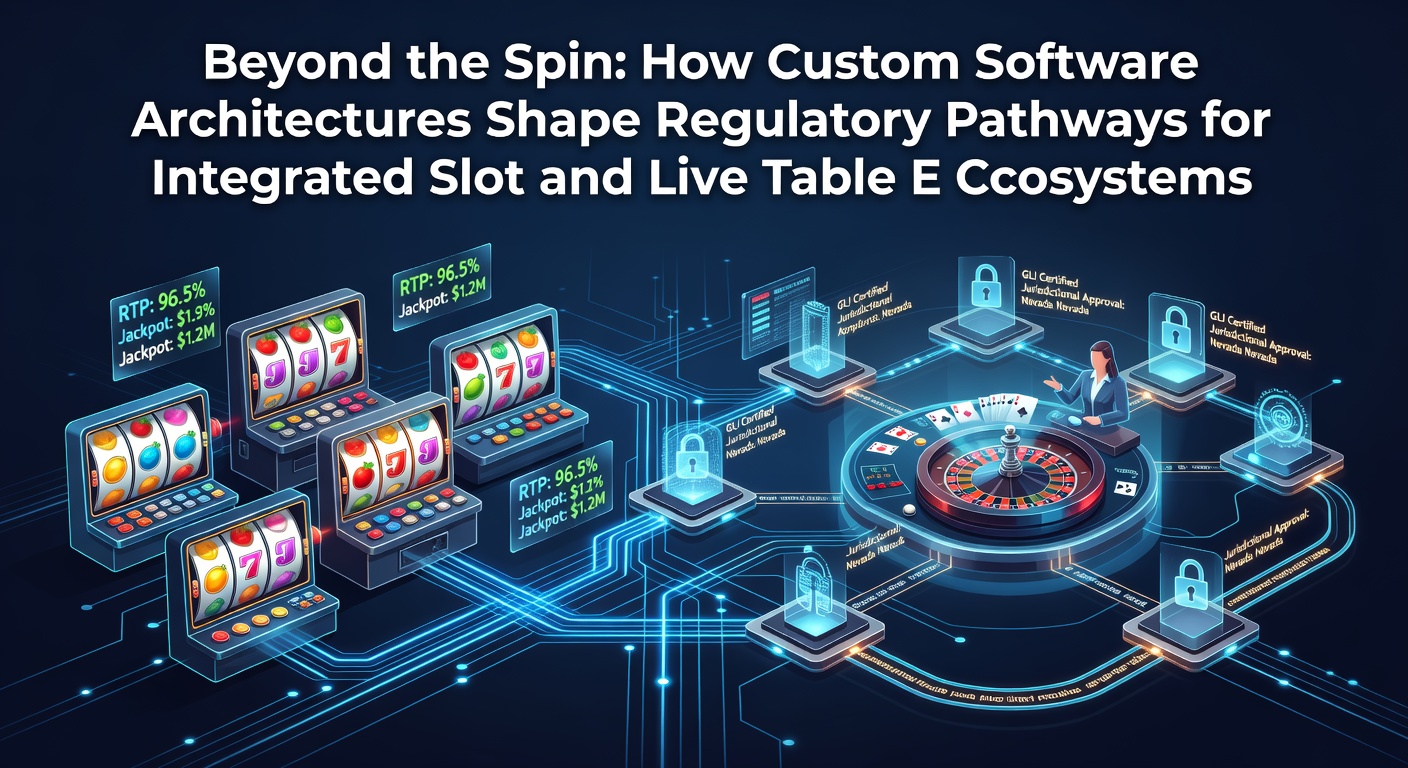 Architekturübersicht integrierter Casino-Systeme mit Fokus auf Software-Module für Slots und Live-Tische