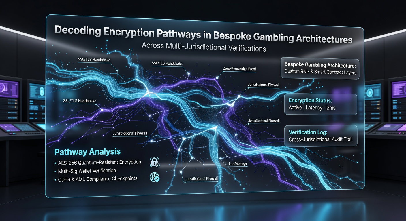 Illustration von Verifikationssystemen und verschlüsselten Datenpfaden in hybriden Gaming-Umgebungen