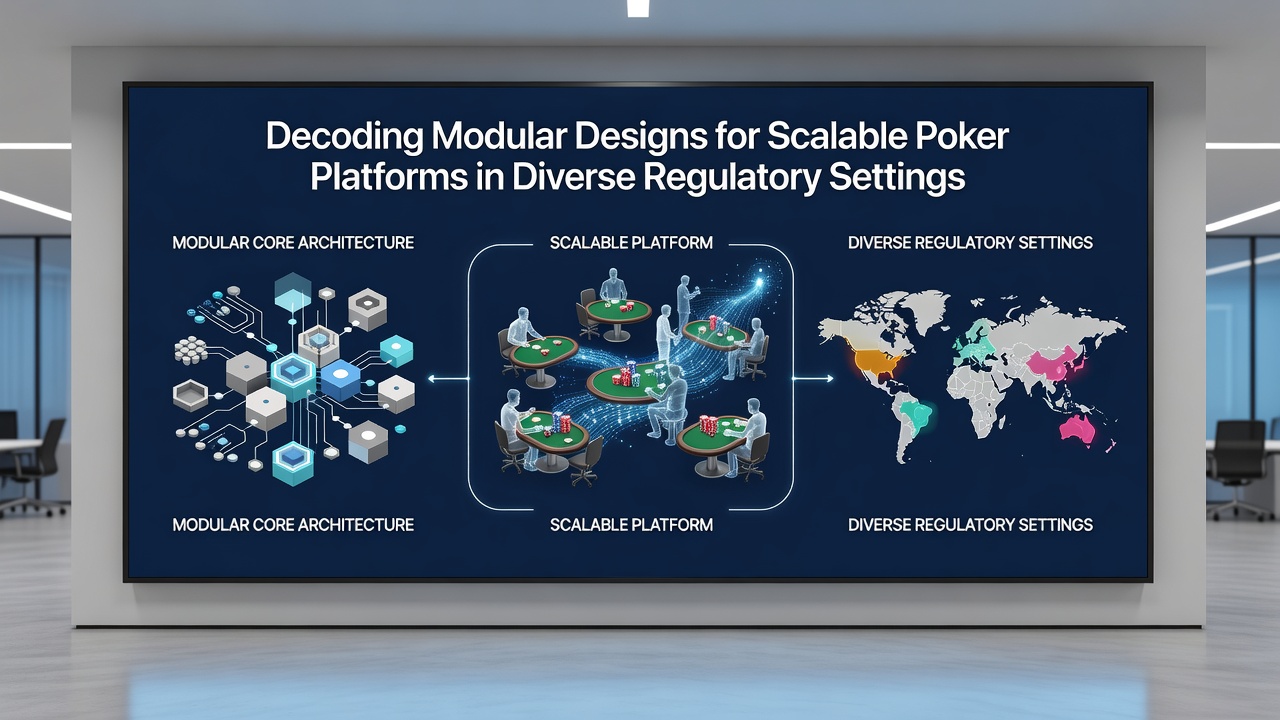 Modulare Poker-Plattform-Architektur mit skalierbaren Komponenten für verschiedene Regulierungsrahmen