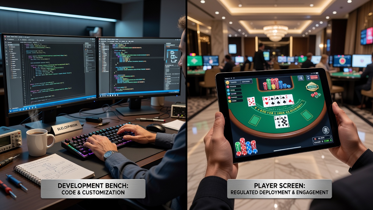 Integration und Testphase von Blackjack-Software vor der Live-Schaltung
