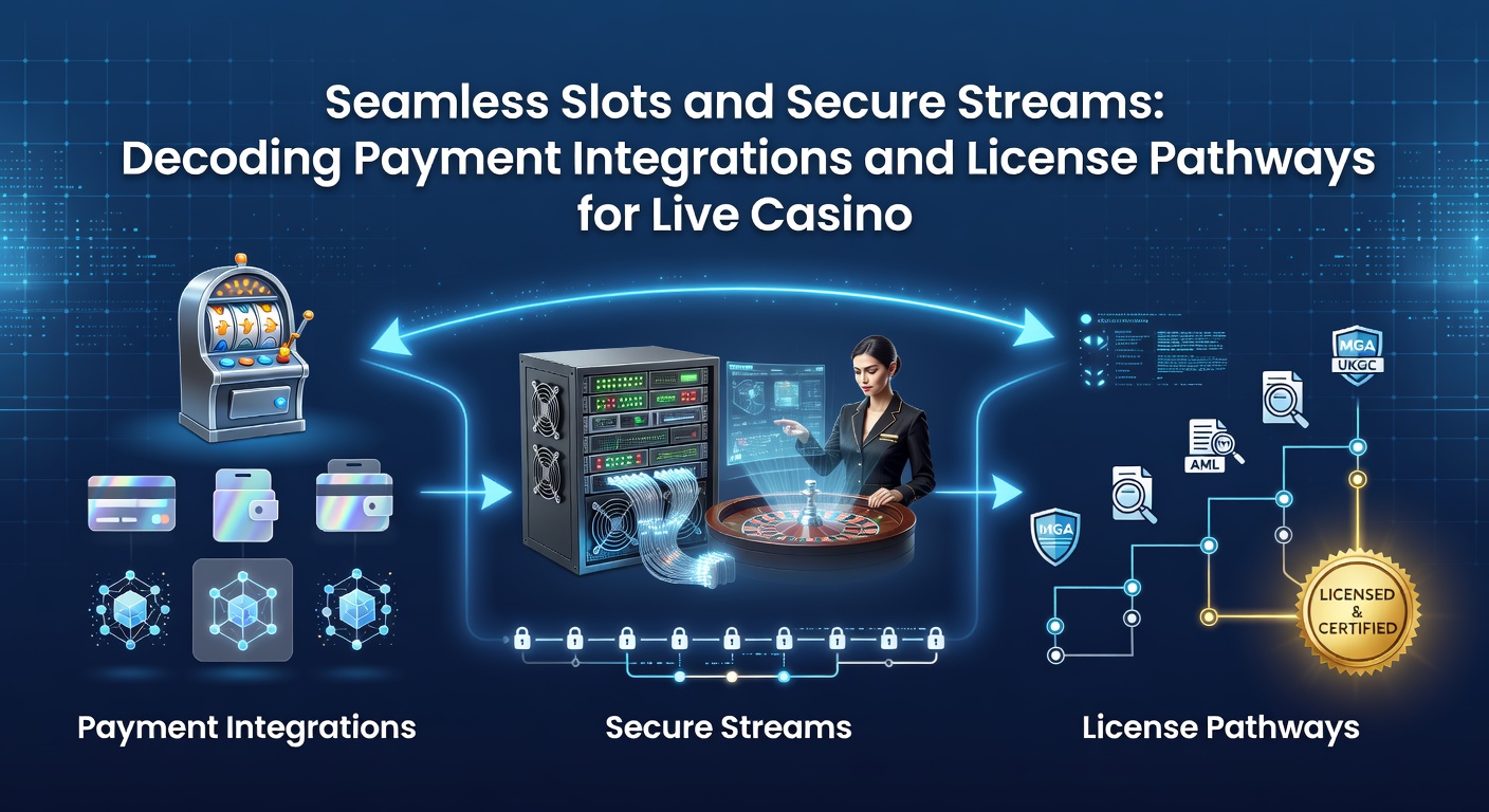 Detaillierte Darstellung von Zahlungsflüssen und Lizenzprozessen in einem Live-Casino-Setup