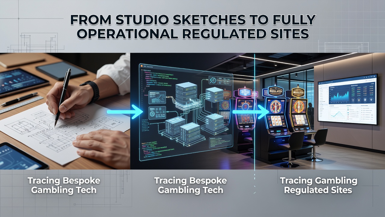 Studio-Skizzen und erste Konzepte für maßgeschneiderte Gambling-Technologien in der Entwicklungsphase