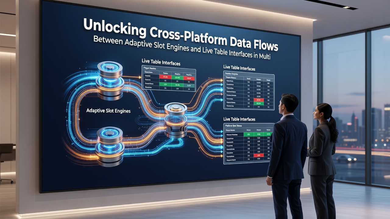 Visualisierung von Datenflüssen zwischen adaptiven Engines und Live-Interfaces in multi-jurisdiktionalen Setups